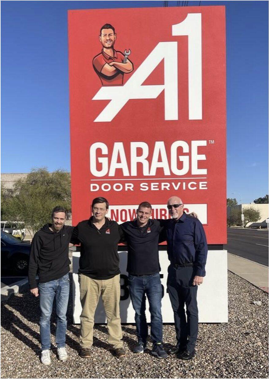 Jim with Tommy Mello and the team at A1 Garage Door Service