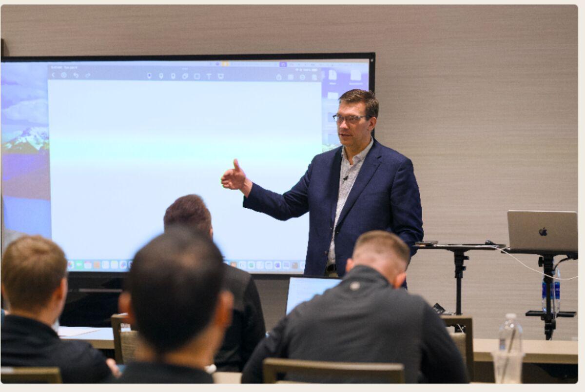 Jim leading a working session