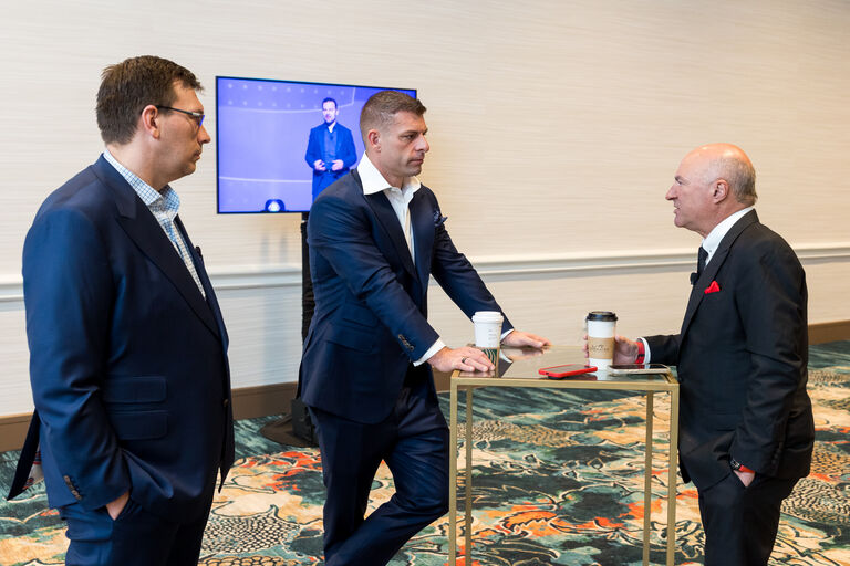 Jim Leslie with Kevin O'Leary